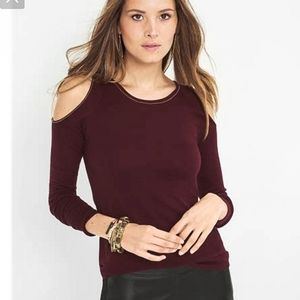 WHBM Cold Shoulder Sweater, Cashmere blend